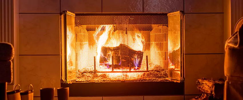 Mendota Hearth Landscape Fireplace Installation in Waukesha, Wisconsin
