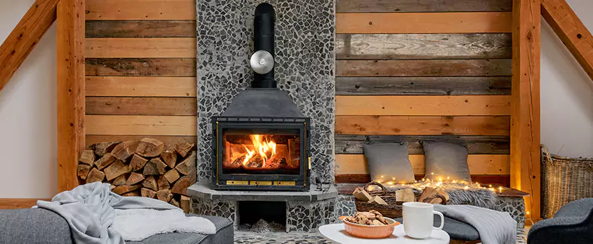 Thelin Hearth Products Direct Vent Gas Stove Fireplace Inspection in Waukesha, Wisconsin
